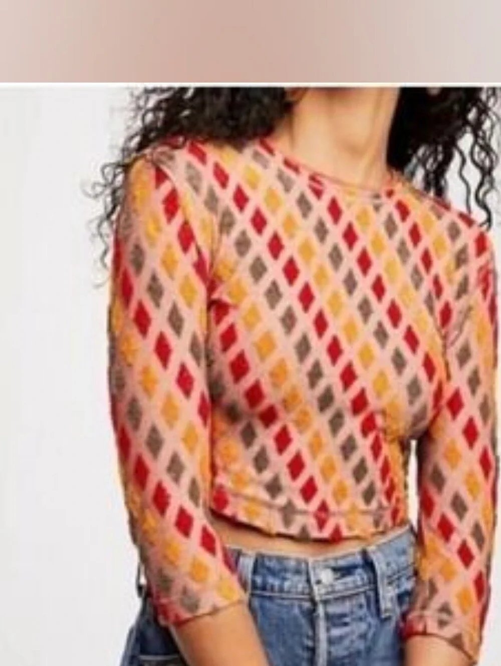 Free People textured crop